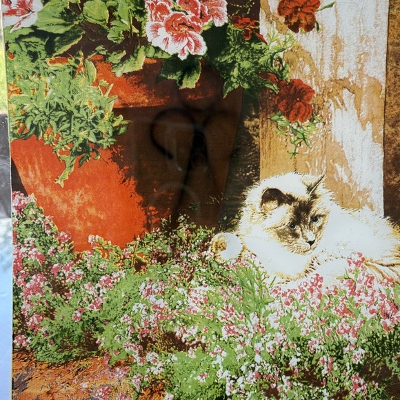 Large Square glass plate with a Cat - Picture 4 of 4